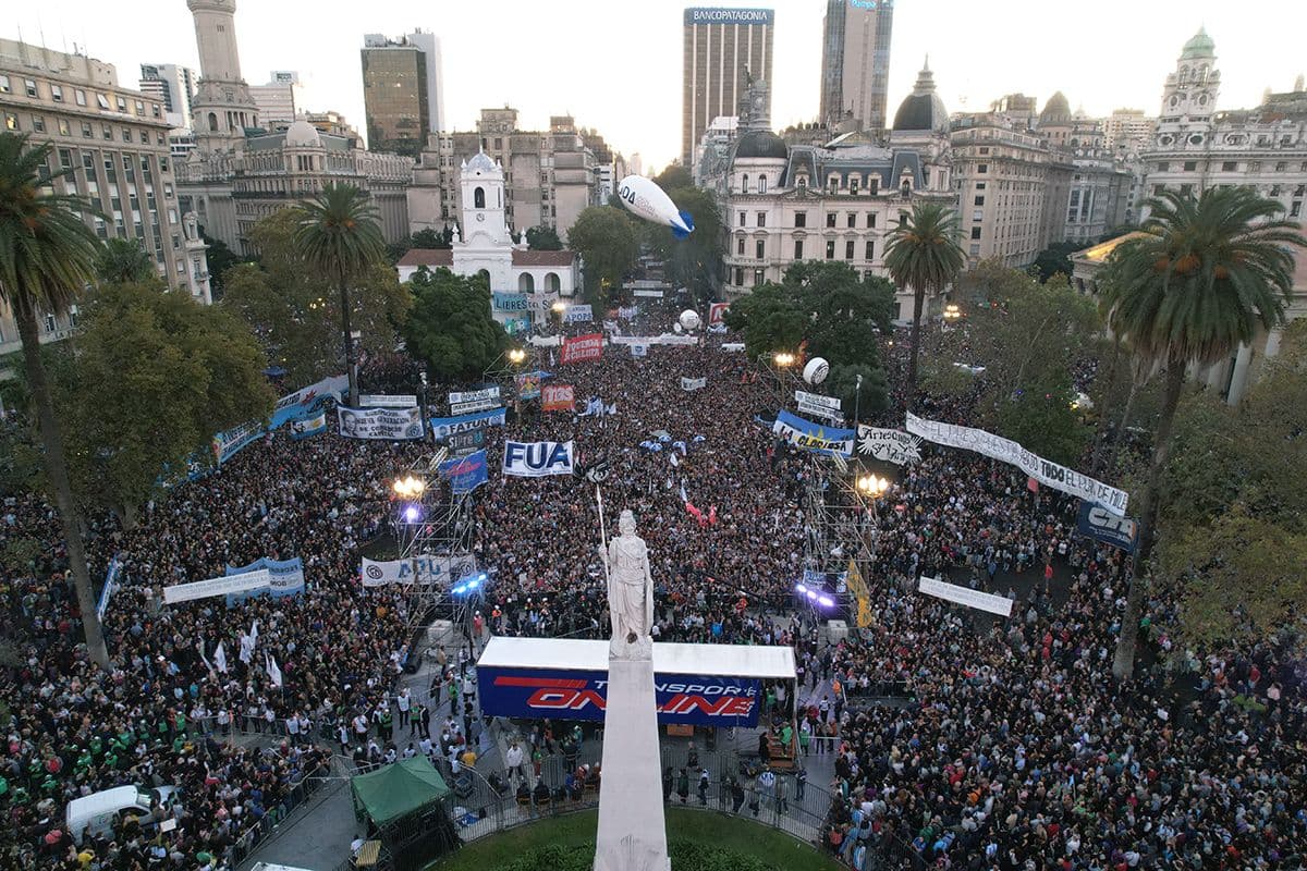 Se viene nueva marcha universitaria con fecha a definir en contra del veto de Milei a la Ley de Financiamiento